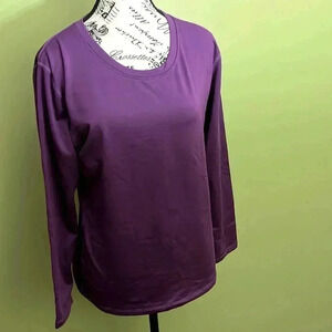 NWOT Herobiker Purple Thermal Shirt~Size Large